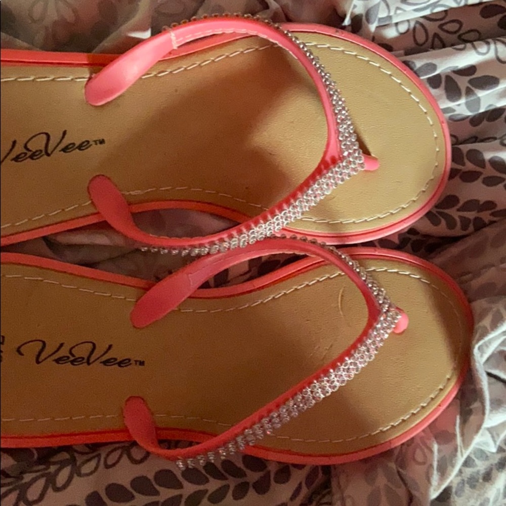 Pink flip flops